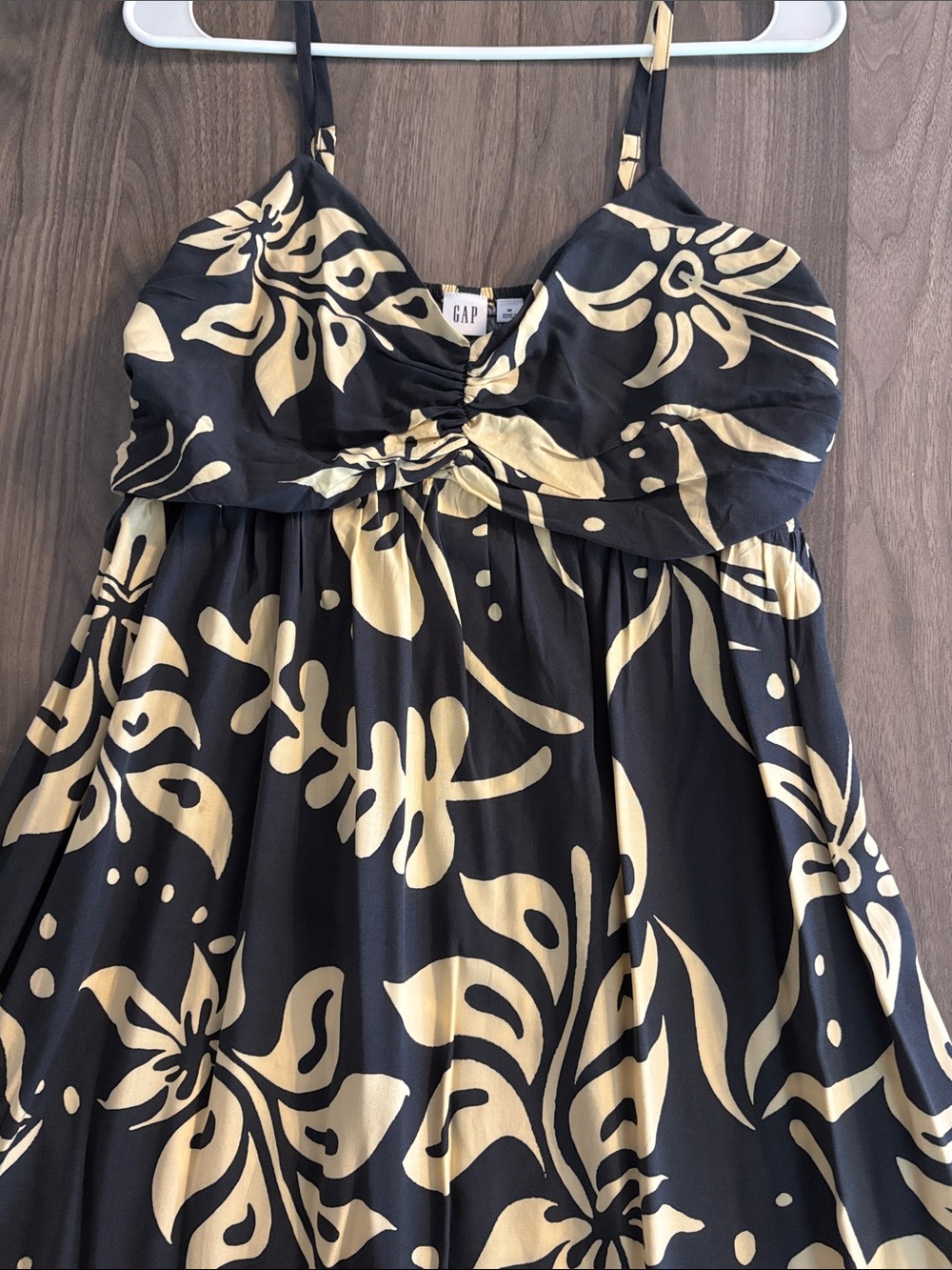 GAP Medium Navy & Cream Floral Maxi Dress - Picture 16 of 16